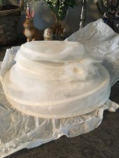 Hut elegant creme gebraucht kaufen  Berlin