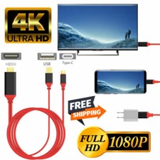 Adaptador de cabo MHL USB-C tipo C para HDMI USB A HD para telefones Android Samsung LG comprar usado  Enviando para Brazil