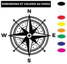 Sticker autocollant boussole d'occasion  Saint-Perdon