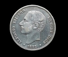 Espagne pesetas 1882 d'occasion  Fagnières