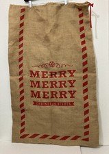 Burlap christmas santa for sale  Donna
