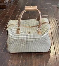 Bolsa de viagem London Fog Cambridge Collection Houndstooth com alça e rodas comprar usado  Enviando para Brazil