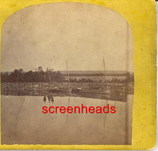 FOTO RARA GREAT LAKES STEREOVIEW C1860S-70S Welland Canal comprar usado  Enviando para Brazil