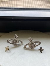 Autêntico Usado 1x Brincos de Prata Vivienne Westwood #2 Importado do Japão comprar usado  Enviando para Brazil