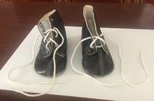 Puppenschuhe dunkelbraun leder gebraucht kaufen  Markneukirchen