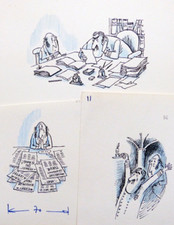 Lot dessins originaux d'occasion  Paris IX