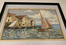 Tableau marine signé d'occasion  Vendôme