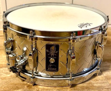 Tarola TAMA LU1465N Lars Ulrich 14"x6.5" placa de metal diamante comprar usado  Enviando para Brazil