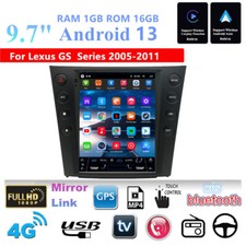 Rádio estéreo veicular 9,7"" Android 13 1GB+16GB navegação GPS para Lexus GS Series 2005-2011 comprar usado  Enviando para Brazil