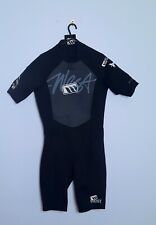 West Masculino manga curta preto & cinza springsuit 2x2 Wetsuit tamanho M Surf Beach comprar usado  Enviando para Brazil