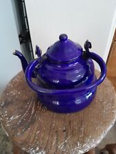 Vintage blue enamel for sale  STURMINSTER NEWTON