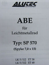 Riginal abe alufelge gebraucht kaufen  Stadthagen
