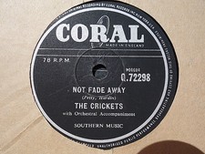 CRICKETS / BUDDY HOLLY - Not Fade Away / Oh, Boy 78 rpm disc (A+) comprar usado  Enviando para Brazil