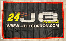 Jeff Gordon JG Network 3'x5' Flag Nascar Racing #24 Ótimo para Motorhome, Trailer comprar usado  Enviando para Brazil