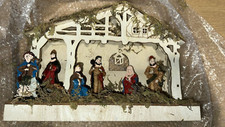 Wooden nativity scene for sale  BRADFORD