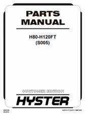 Catálogo de peças de empilhadeira Hyster H80FT H90FT H100FT H110FT H120FT S005 manual PDF comprar usado  Enviando para Brazil