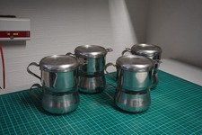 4 x Glas mit Kaffeefilter DURALEX Frankreich Edelstahl, usado comprar usado  Enviando para Brazil