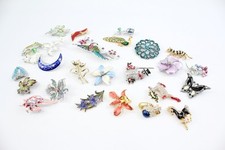 Enamel brooches celestial for sale  LEEDS