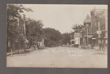 Elgin IOWA RPPC 1910 MAIN STREET sem reserva Elkader Postville West Union Clermont IA comprar usado  Enviando para Brazil