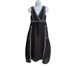 Vestido Midi Feminino Sundance Ever Pretty Boho PXXS Preto Bordado Sem Mangas comprar usado  Enviando para Brazil