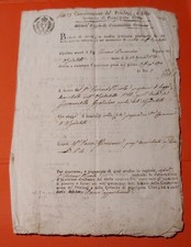 1819 raro manoscritto usato  Avellino