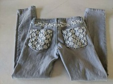 Jeans jeans Free Planet feminino tamanho 8 cinza bolsos de renda comprar usado  Enviando para Brazil