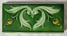 CORN BROS 6 X 3 POLEGADAS AZULEJO BORDA ANTIGA ALTA ART NOUVEAU comprar usado  Enviando para Brazil