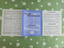 Partition chanson allume d'occasion  Bonny-sur-Loire