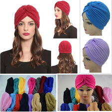 Chapéu turbante elástico estilo indiano feminino masculino cabelo cabeça envoltório bonés coloridos novo @ comprar usado  Enviando para Brazil