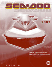 Nova Sea-Doo Gtx Di, Gtx 4-Tec Manual De Oficina de reparação 2002 Frete Grátis Seadoo, usado comprar usado  Enviando para Brazil
