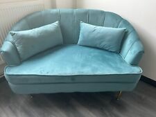 Seater velvet sofa for sale  LONDON