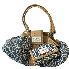 Bolsa e bolsa Guess combinando taluca conhaque denim couro sintético Los Angeles, usado comprar usado  Enviando para Brazil