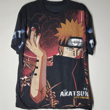 Camiseta Naruto Akatsuki Tamanho XL Pain Nagato Kisame Deidara Estampa Total AOP comprar usado  Enviando para Brazil