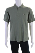 Camisa polo masculina Lacoste gola curta ajuste clássico verde tamanho G comprar usado  Enviando para Brazil