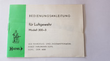 Ddr bedienungsanleitung haenel gebraucht kaufen  Demmin