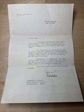 Carta pessoal assinada por Eddie Rickenbacker 1941 comprar usado  Enviando para Brazil