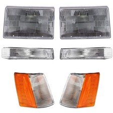 Usado, Kit de faróis para 93-96 Jeep Grand Cherokee com luz de canto luz de seta comprar usado  Enviando para Brazil