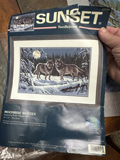 Sunset needlepoint moonrise for sale  Palatka