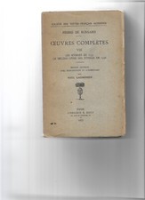 Pierre ronsard hymnes d'occasion  Criquetot-l'Esneval