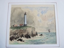 Aquarelle bord mer d'occasion  Seyssel