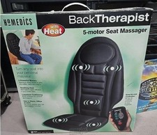 Massageador de assento Homedics 5 motores cadeira traseira térmica terapeuta BK-300 controle remoto elétrico comprar usado  Enviando para Brazil