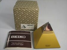 Reloj despertador parlante vintage Seiko Pyramid funcionando + caja y papeles Subaru 1984, usado segunda mano  Embacar hacia Argentina