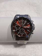 Seiko chronograph red for sale  North Charleston