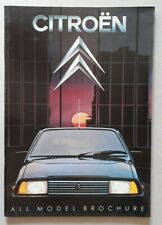 Citroen range brochure for sale  BOURNE