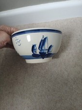 Blue white bowl for sale  YORK