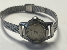 vintage feminino aço inoxidável bolha vidro movado relógio vídeo anexado comprar usado  Enviando para Brazil