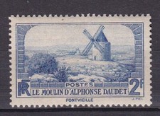 Timbre 1936 moulin d'occasion  La Brède