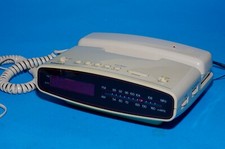 Telequipt radiobudzik FM & AM dodatkowo z przyciskami telefonu, USA Retro na sprzedaż  Wysyłka do Poland