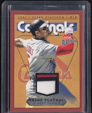 2004 Fleer Platinum Name Plates Albert Pujols /470 Jogo Usado Patch  comprar usado  Enviando para Brazil