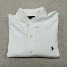 Usado, Camisa Oxford Polo Ralph Lauren Masculina Grande L 16 32/33 L/S Botão Ajuste Clássico comprar usado  Enviando para Brazil